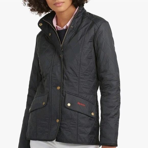 Barbour Cavalry Polarquilt Fleece Lined Jacket in Dark Navy Sz 12 - Picture 1 of 13